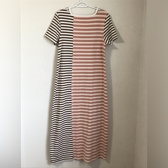 Anthropologie Women’s Saturday Sunday Faith Two-Tone Striped T-shirt Maxi Dress - Picture 5 of 10